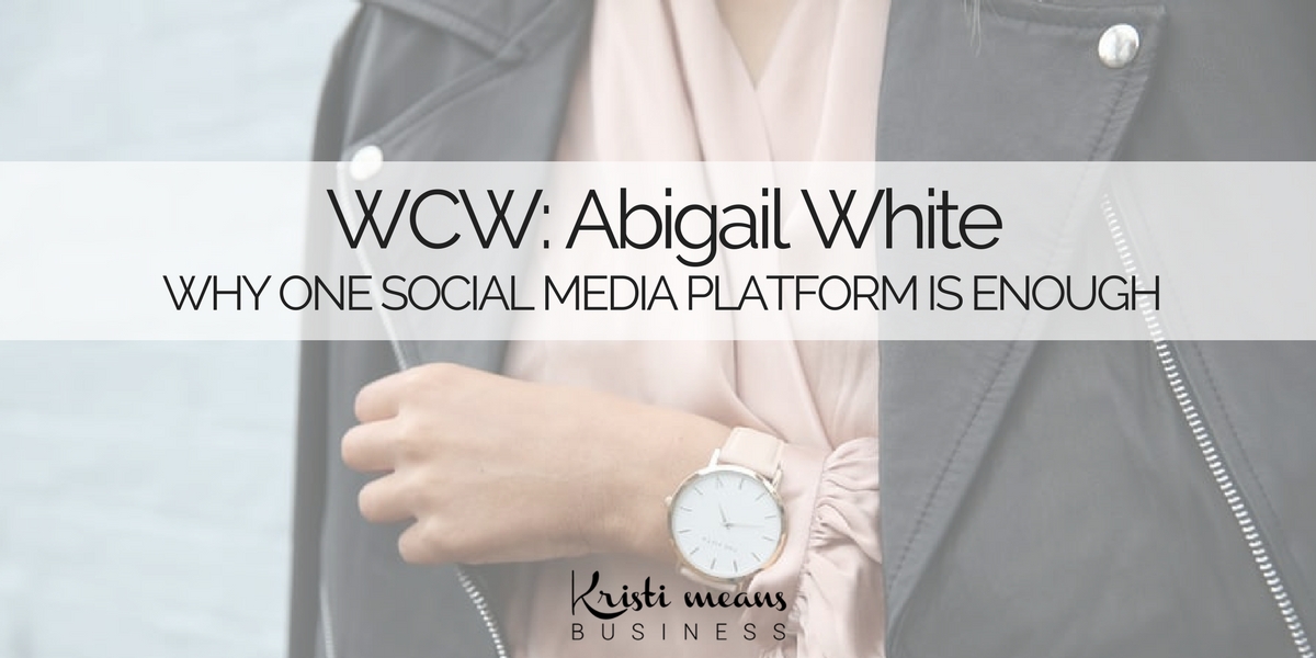 one social media platform